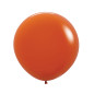 Round balloons 24" (60cm) orange terracotta (Sunset Orange 062) – 10 Pcs
