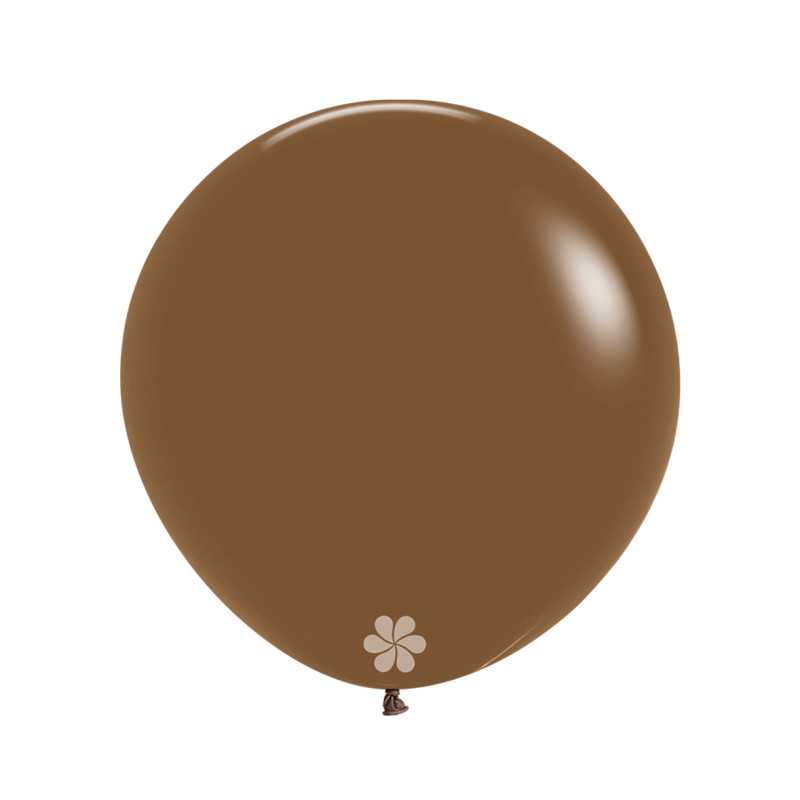 Ballons ronds 24" (60cm) mocha (Mocha 070) – 3 Pcs