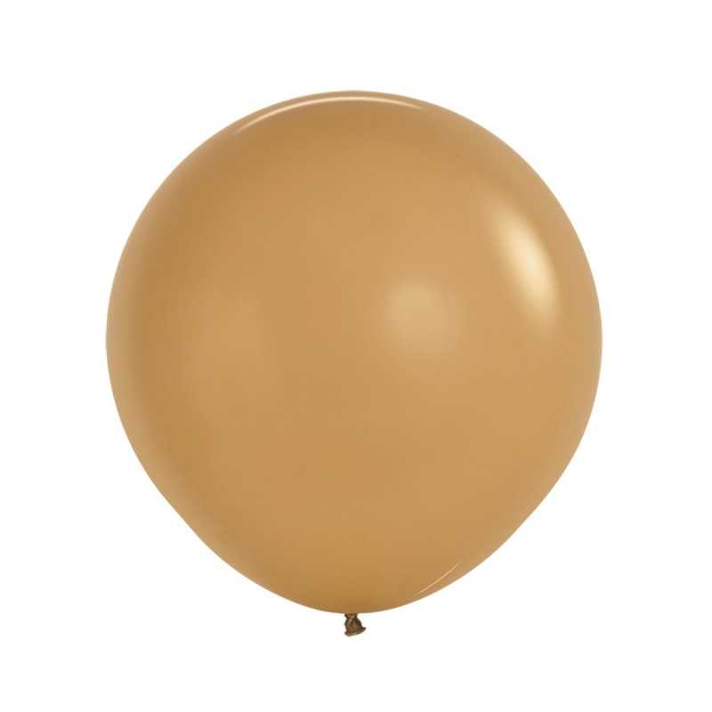 Ballons ronds 24" (60cm) latte (Latte 073) – 3 Pcs