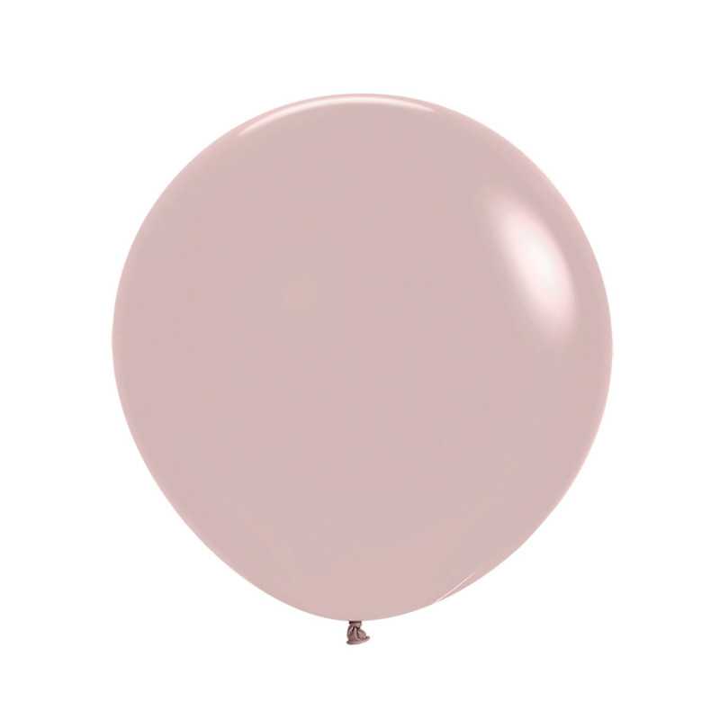 Round balloons 24" (60cm) powder pink (Pastel Dusk Rose 110) – 10 Pcs Round balloons 24" (60cm) powder pink (Pastel Dusk Rose 110) – 10 Pcs