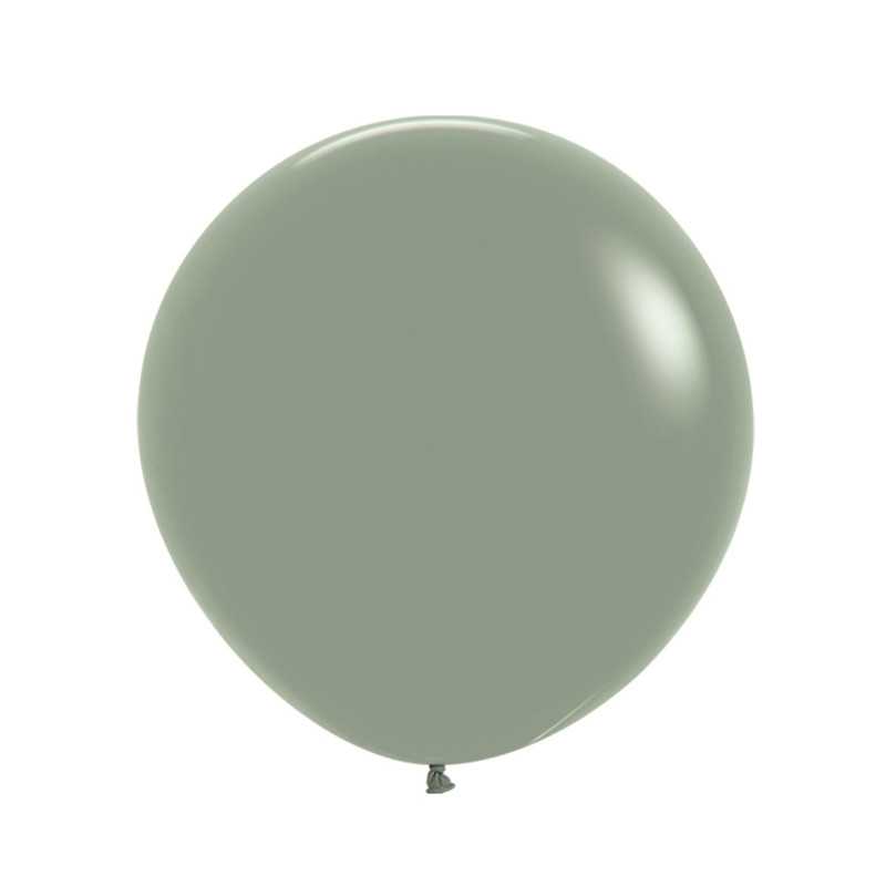 Round Balloons 24" (60cm) - Pastel Dusk Laurel Green - 127 - 10 Pcs