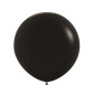 Round balloons 24" (60cm) black (Black 080) – 3 Pcs