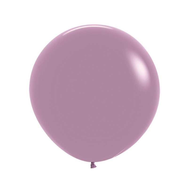 Round balloons 24" (60cm) gray lavender (Pastel Dusk Lavender 150) – 10 Pcs