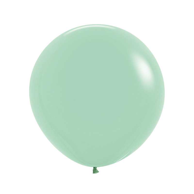Ballons ronds 24" (60cm) thé vert (Pastel Dusk Green Tea 126) – 3 Pcs