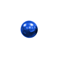Ballon Globe miroir 7 inch (18cm) Bleu - Sempertex France