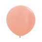 Round balloons 24" (60cm) metallic rose gold (Metallic Rose Gold 568) – 10 Pcs