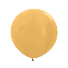 Round balloons 24inch (60cm) - Metallic Gold - 570 R24570 Sempertex France