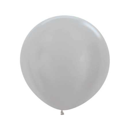 Ballons ronds 24inch (60cm) -  Silver - 481 R24481 Sempertex France