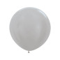 Ballons ronds 24" (60cm) argent perlé (Pearl Silver 481) – 10 Pcs