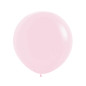 Round balloons 24" (60cm) matte pastel pink (Pastel Matte Pink 609) – 3 Pcs
