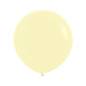 Round balloons 24" (60cm) matte pastel yellow (Pastel Matte Yellow 620) – 3 Pcs Round balloons 24" (60cm) matte pastel yellow (Pastel Matte Yellow 620) – 3 Pcs