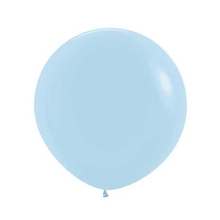 Round balloons 24inch (60cm) - Pastel Matte Blue - 640 R24640 Sempertex France