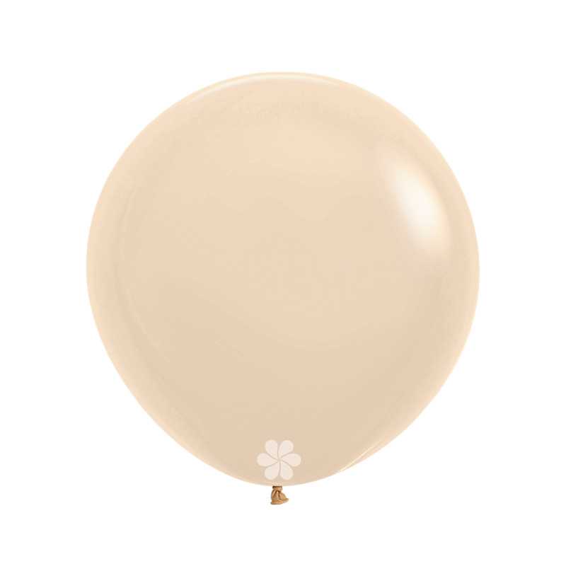 Ballons ronds 24" (60cm) nude pastel mat (Pastel Matte Nude 661) – 3 Pcs