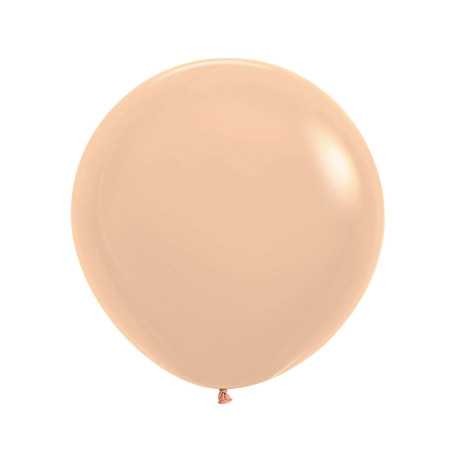 Round balloons 24inch (60cm) - Pastel Matte Malibu Peach - 660 R24660 Sempertex France