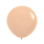 Round balloons 24" (60cm) matte pastel peach (Pastel Matte Malibu Peach 660) – 10 P