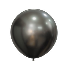 Round Balloons 24inch (60cm) - Silk Midnight Gray - 880 - 3 Pcs R24880 Sempertex France