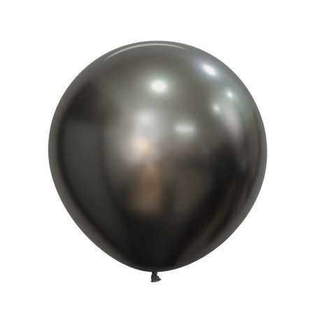 Ballons ronds 24inch (60cm) - Silk Midnight Grey - 880 - 3 Pcs R24880 Sempertex France