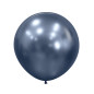 Round balloons 24" (60cm) midnight blue chrome (Reflex Galaxy Blue 944) – 3 Pcs