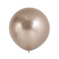 Ballons ronds 24" (60cm) champagne chromé (Reflex Champagne 971) – 3 Pcs
