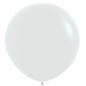 Round balloons 36" (90cm) white (White 005) – 2 Pcs