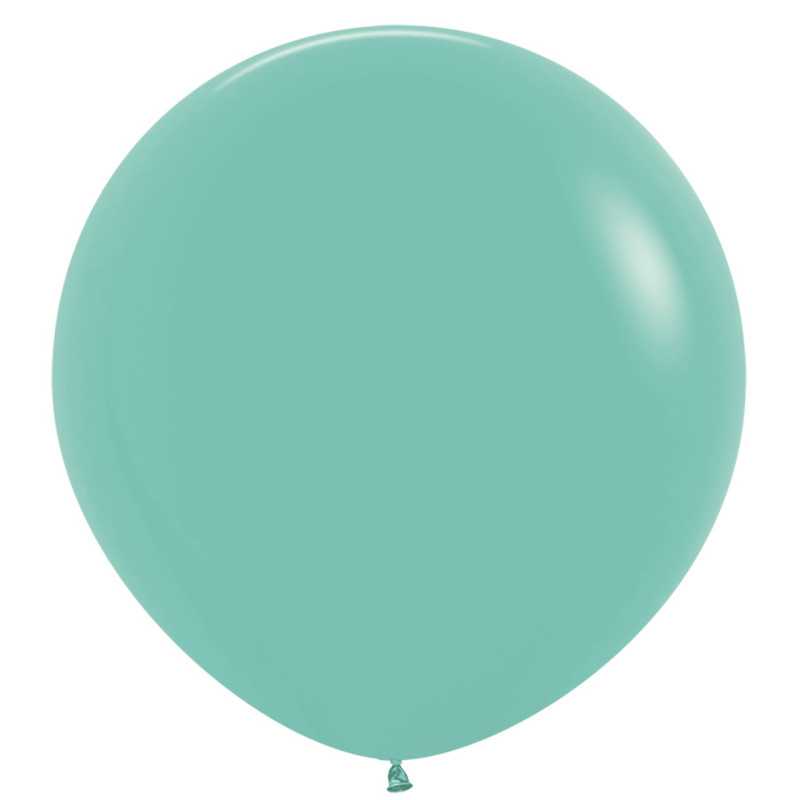 Ballons ronds 36" (90cm) aquamarine (Aquamarina 037) – 2 Pcs