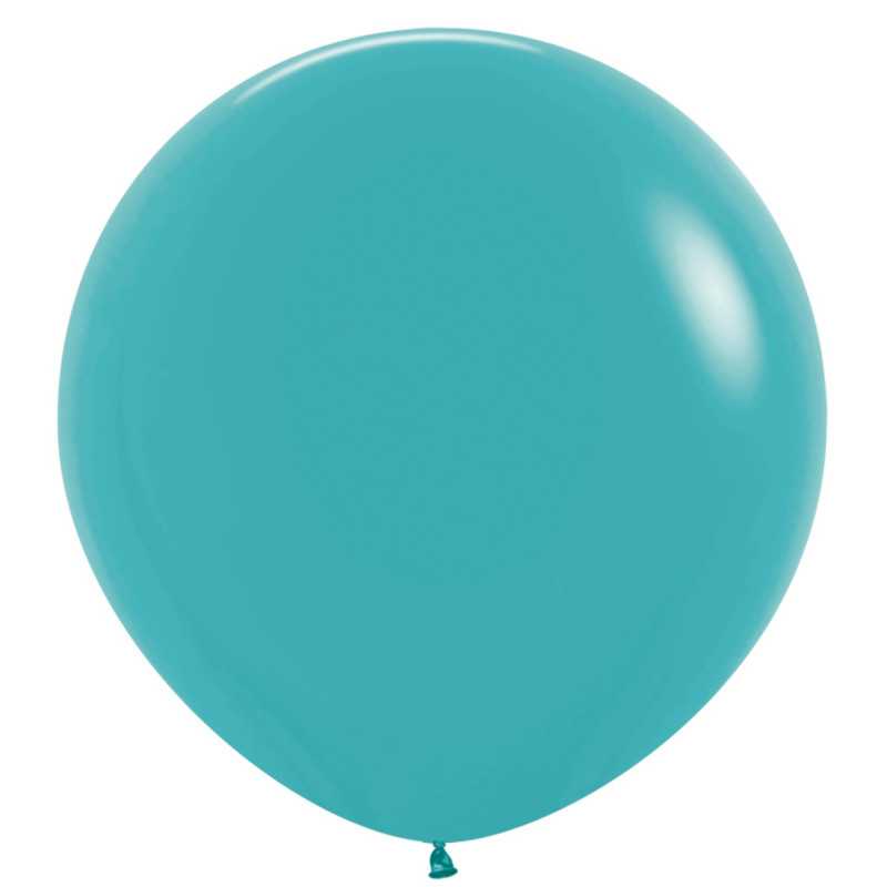 Round balloons 36" (90cm) turquoise blue (Caribbean Blue 038) – 2 Pcs Round balloons 36" (90cm) turquoise blue (Caribbean Blue 038) – 2 Pcs