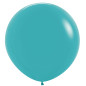 Ballons ronds 36" (90cm) bleu turquoise (Caribbean Blue 038) – 2 Pcs