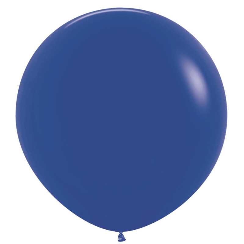 Ballons ronds 36" (90cm) bleu roi (Royal Blue 041) – 2 Pcs