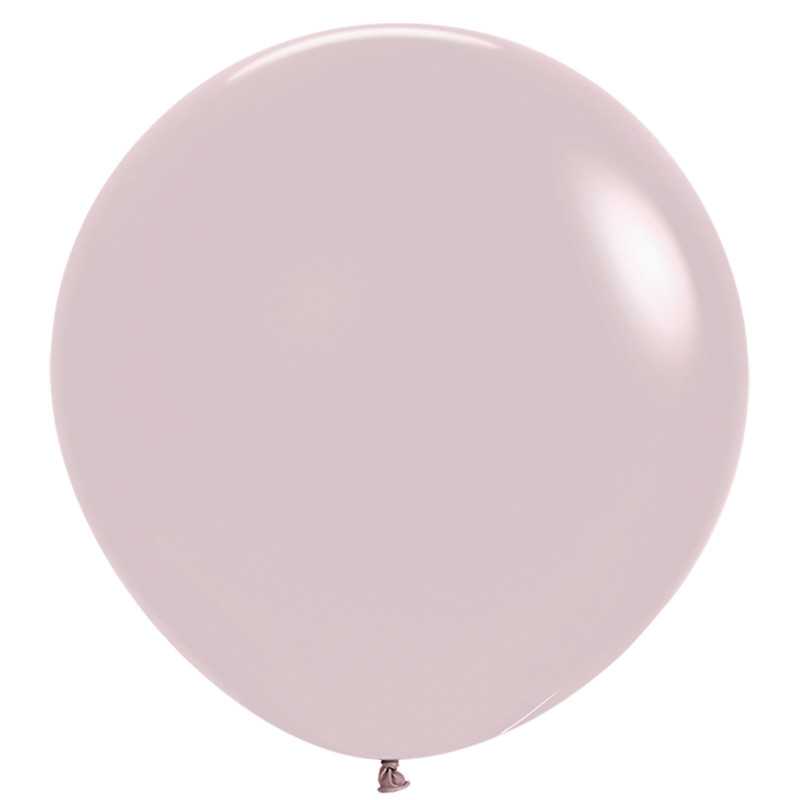 Ballons ronds 36" (90cm) rose poudré (Pastel Dusk Rose 110) – 2 Pcs