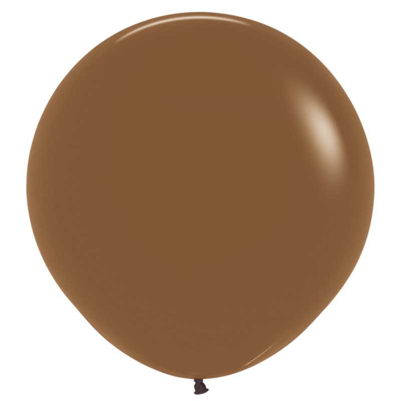 Round balloons 36" (90cm) coffee (Coffee 074) – 2 Pcs