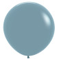 Ballons ronds 36" (90cm) bleu pastel grisé (Pastel Dusk Blue 140) – 2 Pcs