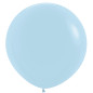 Ballons ronds 36" (90cm) bleu pastel mat (Pastel Matte Blue 640) – 2 Pcs