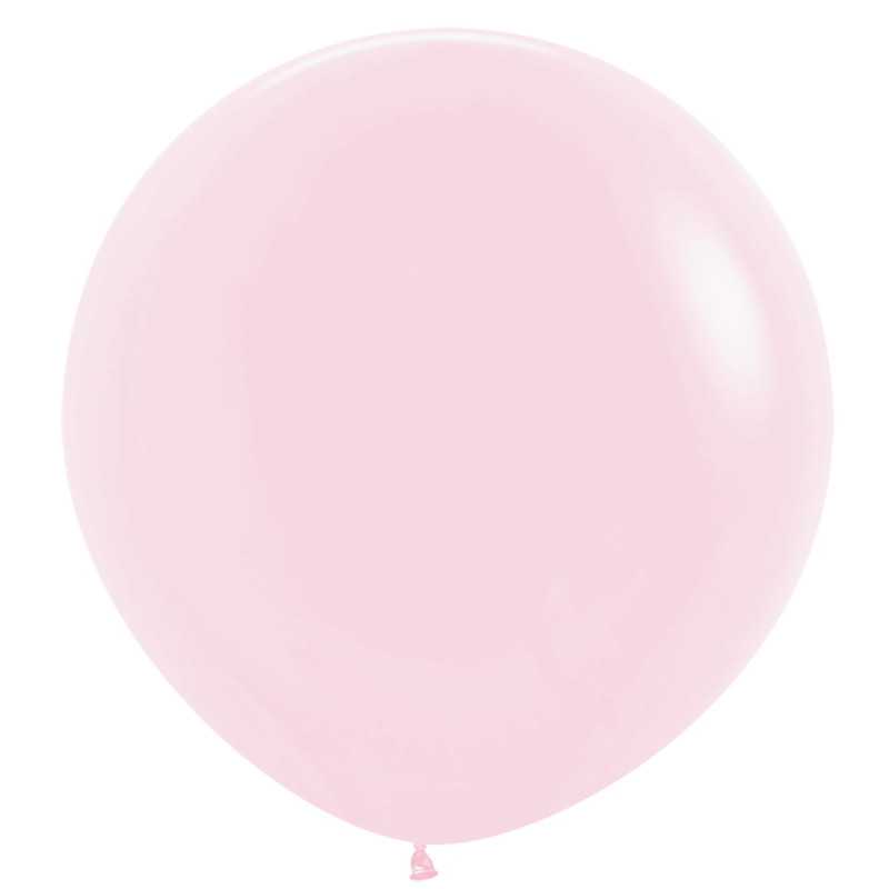 Ballons ronds 36" (90cm) rose pastel mat (Pastel Matte Pink 609) – 2 Pcs