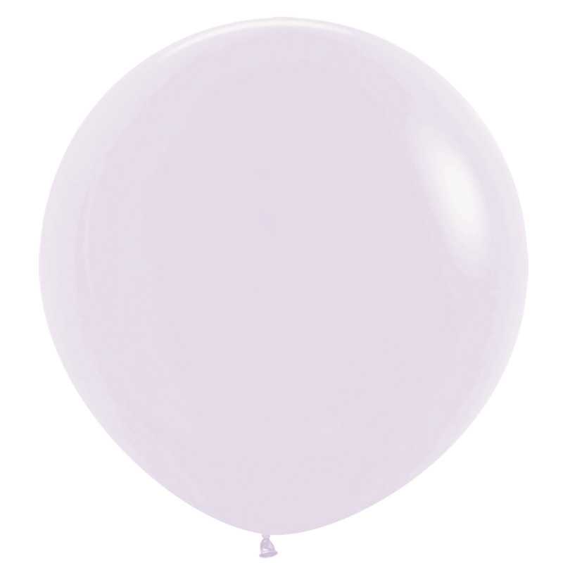 Ballons ronds 36" (90cm) lilas pastel mat (Pastel Matte Lilac 650) – 2 Pcs