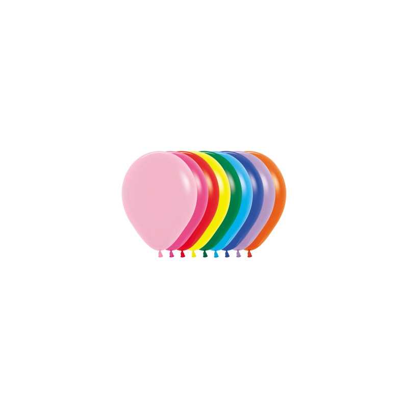 Ballons ronds 5" (12cm) assortiment fashion – 50 Pcs