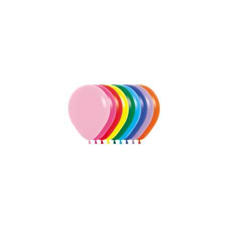 Round balloons 5inch (12cm) - Fashion Assortment - 000 R5000 Sempertex France