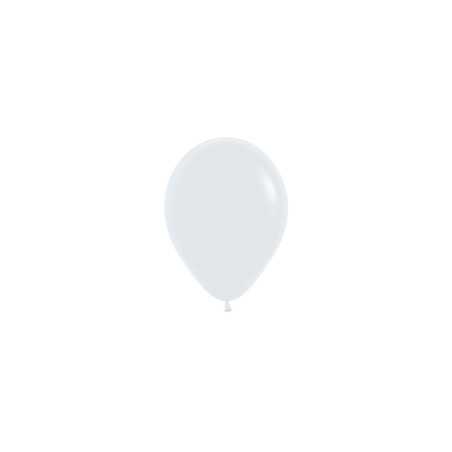 Round balloons 5inch (12cm) - White - 005 R5005 Sempertex France
