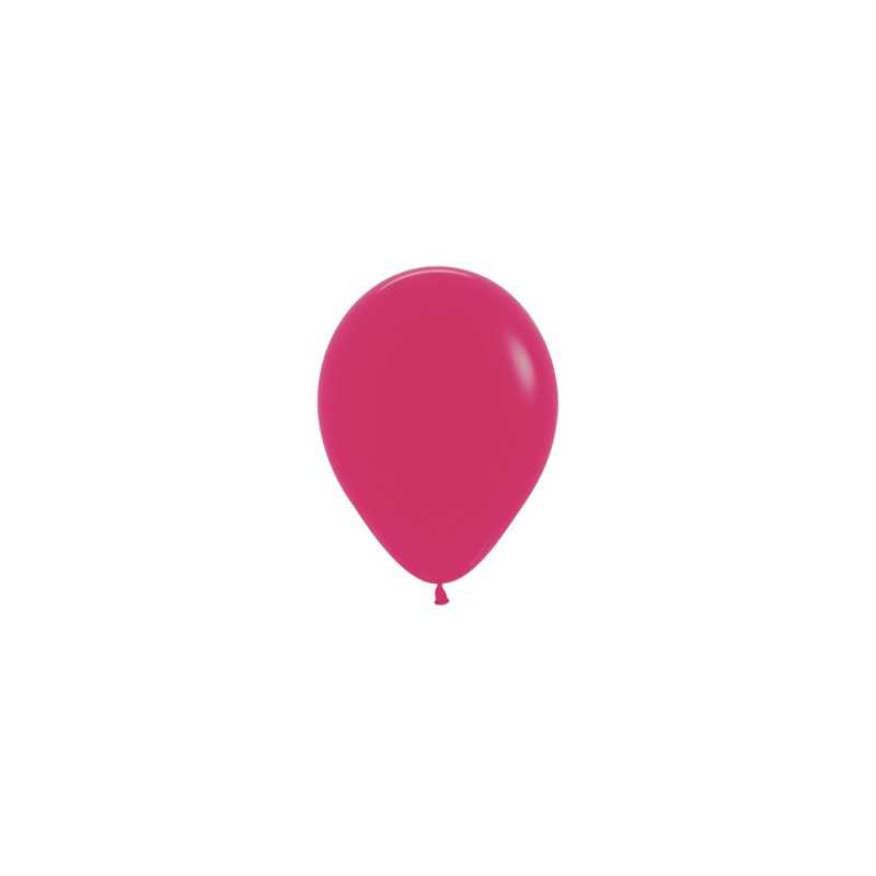 Round balloons 5" (12cm) raspberry (Raspberry 014) – 50 Pcs