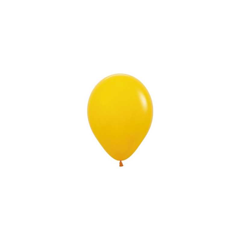 Ballons ronds 5" (12cm) jaune miel (Honey Yellow 021) – 50 Pcs