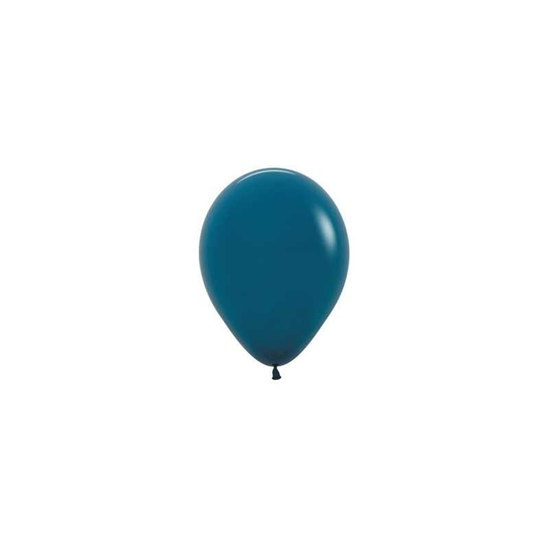 Round balloons 5" (12cm) teal (Deep Teal 035) – 50 Pcs