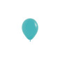 Ballons ronds 5" (12cm) bleu turquoise  (Caribbean Blue 038) – 50 Pcs