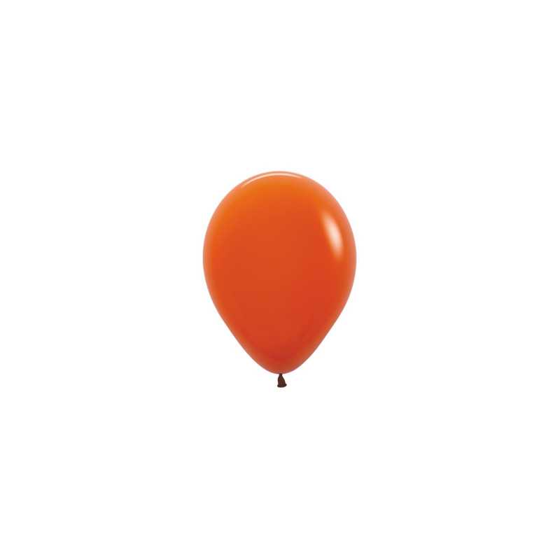 Round balloons 5" (12cm) orange terracotta (Sunset Orange 062) – 50 Pcs