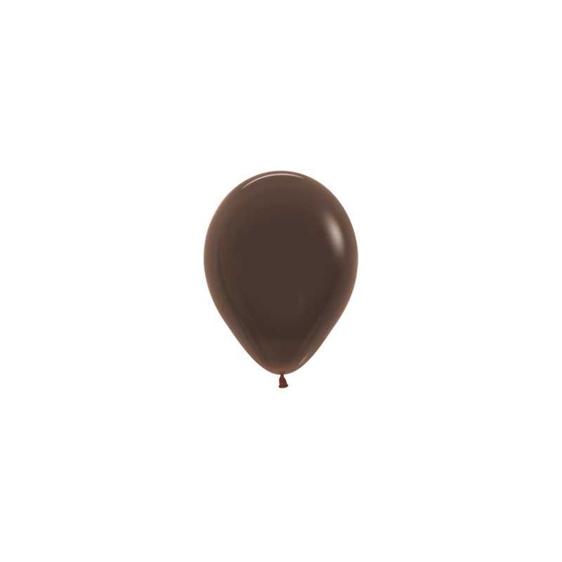 Ballons ronds 5" (12cm) chocolat (Chocolate Brown 076) – 50 Pcs