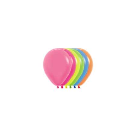 Round balloons 5inch (12cm) - Neon Assortment - 200 R5200 Sempertex France