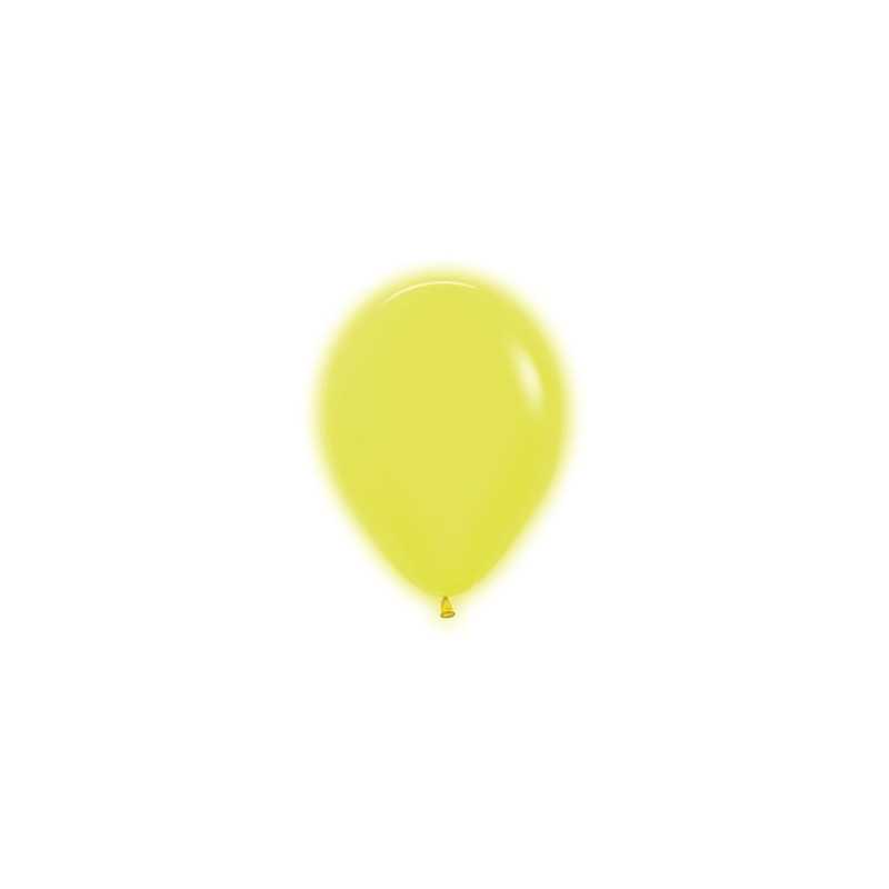 Round balloons 5" (12cm) neon yellow (Neon Yellow 220) – 50 Pcs