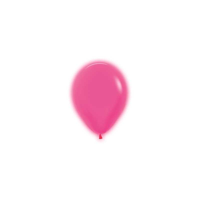 Round balloons 5" (12cm) neon fuchsia (Neon Fuchsia 212) – 50 Pcs