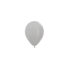 Ballons ronds 5inch (12cm) - Pearl Silver - 481 R5481 Sempertex France