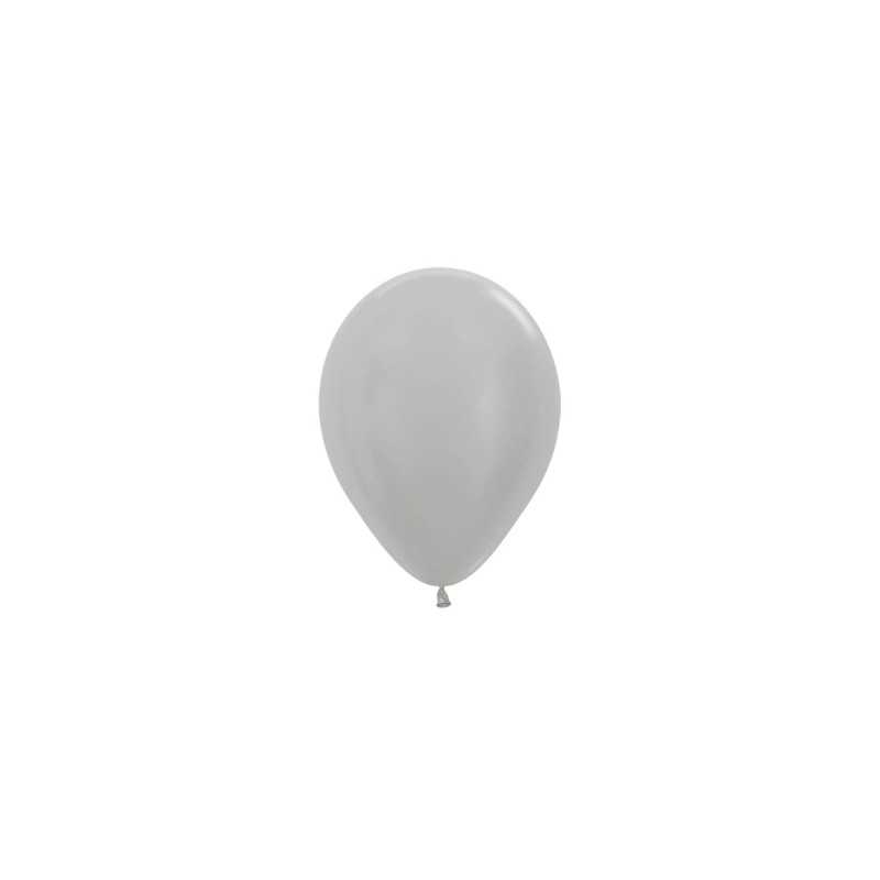 Round balloons 5" (12cm) pearl silver (Pearl Silver 481) – 50 Pcs Round balloons 5" (12cm) pearl silver (Pearl Silver 481) – 50 Pcs