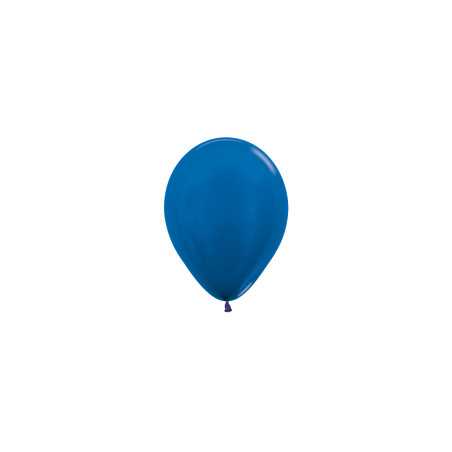 Ballons ronds 5inch (12cm) - Metallic Blue - 540 R5540 Sempertex France