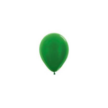 Round balloons 5inch (12cm) - Metallic Green - 530 R5530 Sempertex France